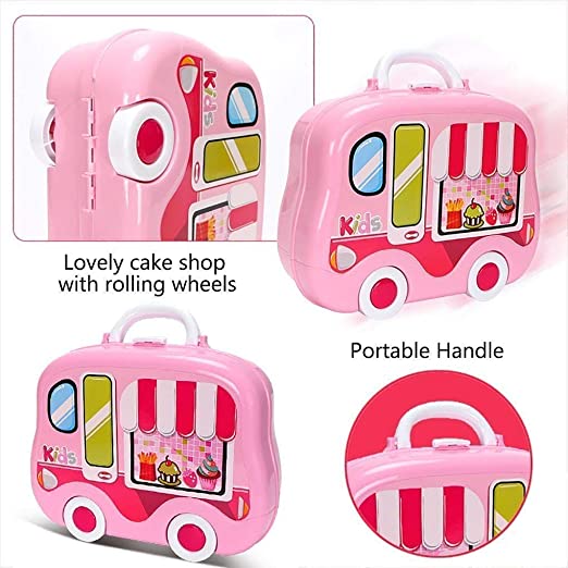 Portable Cooking Kitchen Play Set Pretend Play Food Party Role Toy For kids