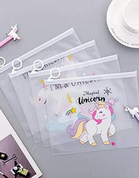 Adorable Unicorn Pencil & Travel Pouch – A Magical Gift for Girls! 🌈🦄  (set of 8 pcs)
