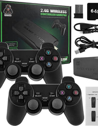 2.4G Wireless TV. Controller Gamepad with 64GB Memory Card, Black
