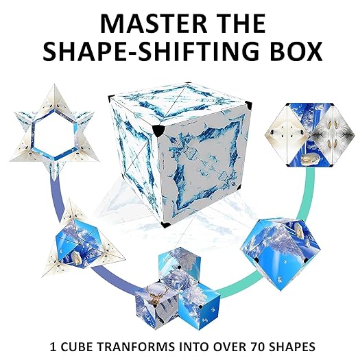 Shape Shifting Box Puzzle Cube, Shifting Shape Magic Cube Puzzle Toy,'Blocks Multiple Structure Creativity Puzzle Cube for Kids and Adults | Multi Color