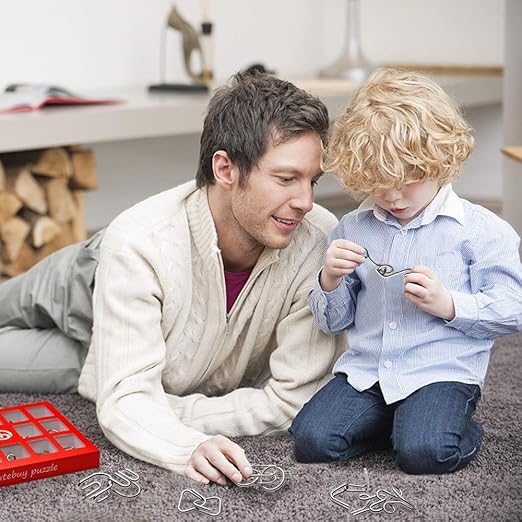 Metal Puzzle Game – Educational Stainless Steel Brain Teaser for Kids & Adults