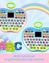 Apple Shape Electronic Educational Computer Toy | Multifunctional Musical Learning Animal Sound Laptop Toy for Kids
