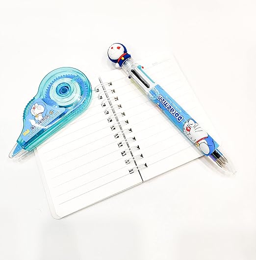 Doremon stationery set with correction tape