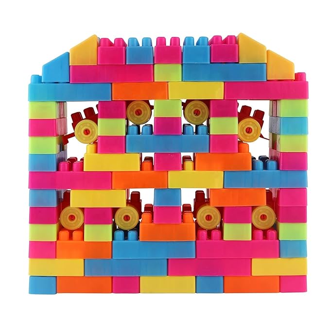 151 Pieces Interlocking Creative Stacking Blocks Puzzle Set (Multicolour)