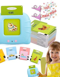 Rechargeable Educational Learning Talking Flash Cards for 2 Year Old Kids Boys Girls Baby Montessori Toys
