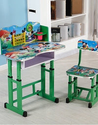 Kids study Table & Chair with Adjustable Height | Engineered Wood Study Table
