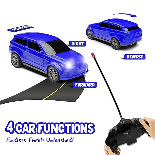 Rechargeable Remote Control Car Toy | Power Source: Lithium Rechargeable Battery for Car (Included)