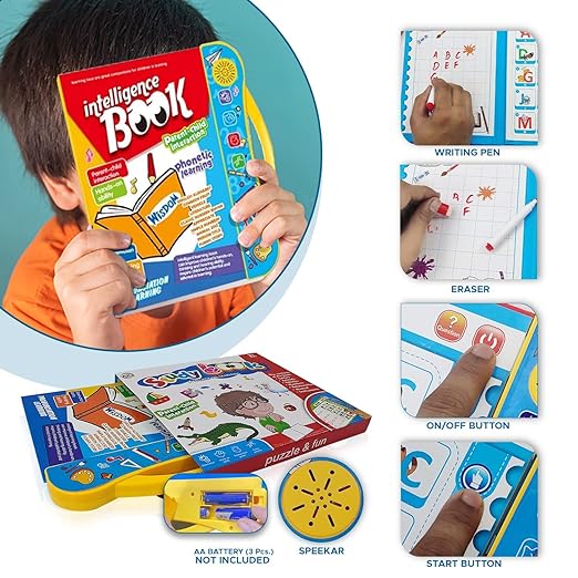 3 in 1 Early Excellence Kit – Talking Flash Cards, Interactive Sound Book & Magic Sank Practice Book | Educational Toy for Kids Ages 2–5
