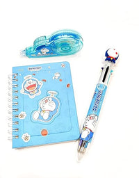 Doremon stationery set with correction tape
