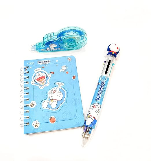 Doremon stationery set with correction tape