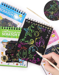 Rainbow Scratch Paper Notepad Medium Size
