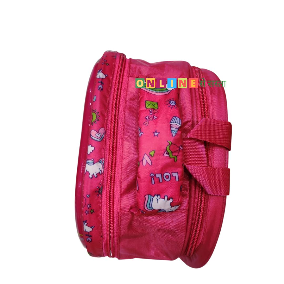 1360 Pink Pencil Case for Kids Unicorn Pouch for Girls