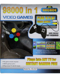 2033 98000 in 1 Built-in Video Games - Plugs Into Any TV for Instant Gaming, Requires No Expensive Game Console
