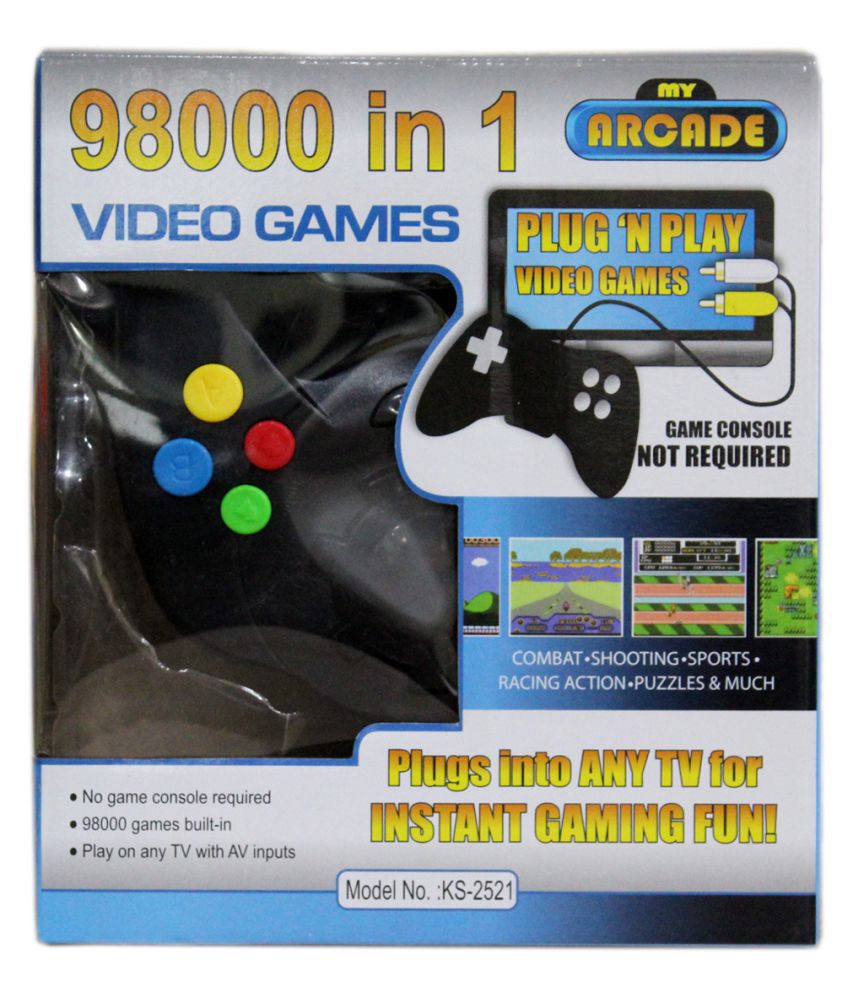 2033 98000 in 1 Built-in Video Games - Plugs Into Any TV for Instant Gaming, Requires No Expensive Game Console