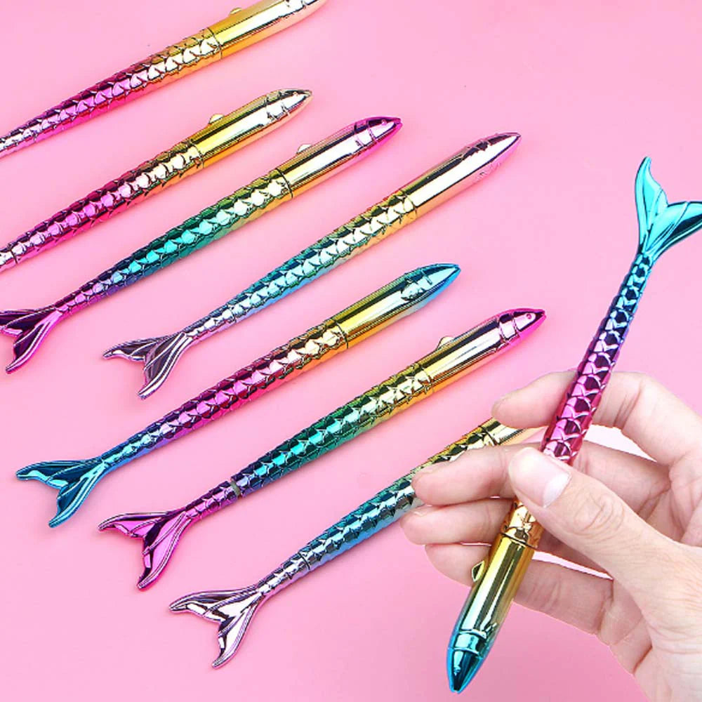 Cute Mermaid Tail Rollerball Pens