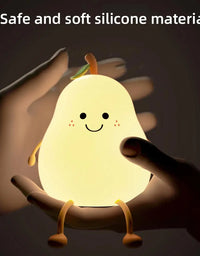 Cute Characters Silicone Touch Colour Changing Night Light for Kids Bedroom,USB Rechargeable with Gesture Control
