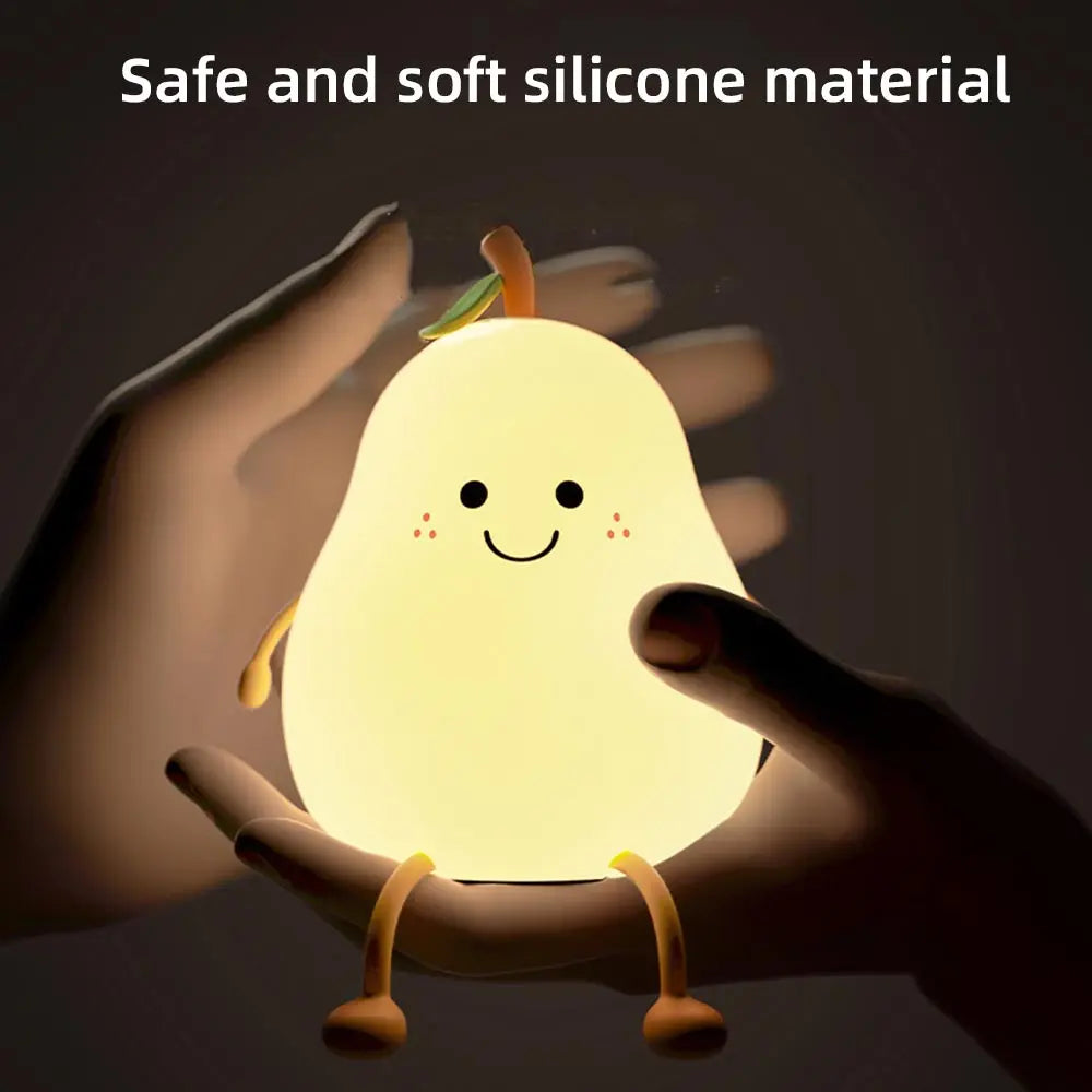 Cute Characters Silicone Touch Colour Changing Night Light for Kids Bedroom,USB Rechargeable with Gesture Control