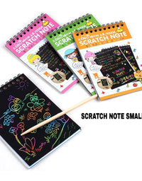 Rainbow Scratch Paper Notepad Medium Size
