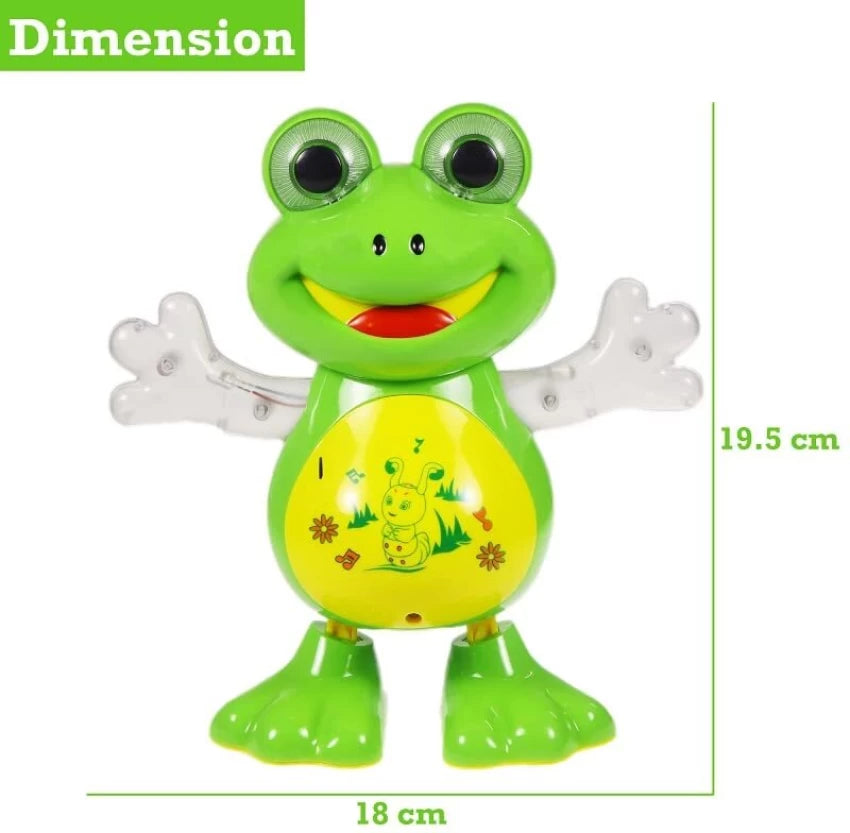 Musical and Dancing Frog Toy with Lights, Dancing Walking Toys, Baby Infant Toy Learning Development