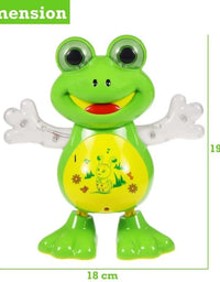 Musical and Dancing Frog Toy with Lights, Dancing Walking Toys, Baby Infant Toy Learning Development
