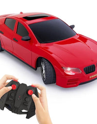 Rechargeable Remote Control Car with Glowing Headlights for Kids
