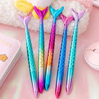 Cute Mermaid Tail Rollerball Pens
