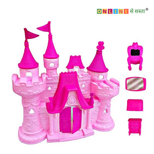 Unicorn Castle Doll House with Furniture | Play Set for Kids