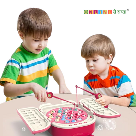 Magnetic Fishing Game Toy Set with Rotating Board