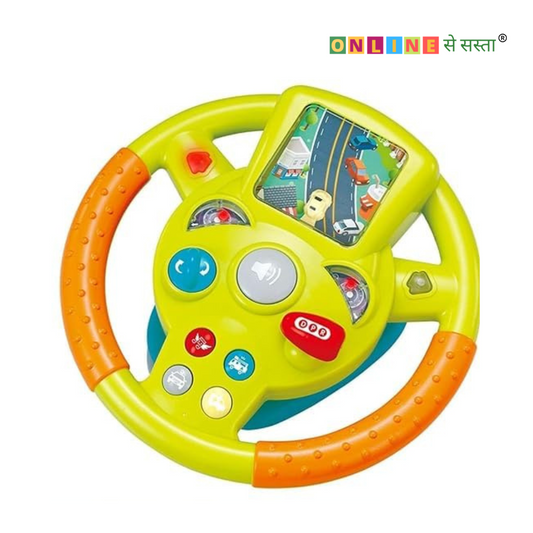 Little Driver Steering Wheel Toy with Music, Games & Vehicle Sounds