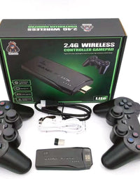 2.4G Wireless TV. Controller Gamepad with 64GB Memory Card, Black
