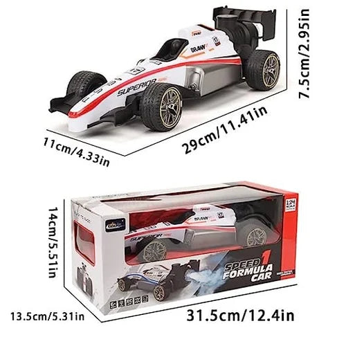 High-Speed RC Car Remote Control 2WD F1 Car | Formula Car Toys for Kids with  Light and Flame | Rechargeable