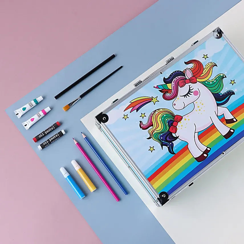 Deluxe Art Drawing Colour Suitcase Kit Set for Kids