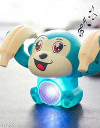 Rolling Banana Monkey Toys with Voice/Touch Sensor On Dancing Monkey Dancing Toy for Kids Rolling Electric Monkey for Children Doll Tumble Monkey Toy with Sound&Light Effects
