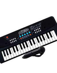 37Key Bigfun Keyboard Toy with Adapter Portable Electronic Keyboards for Beginners Musical Toys Pianos, DC Power Option and Recording Function with MIC
