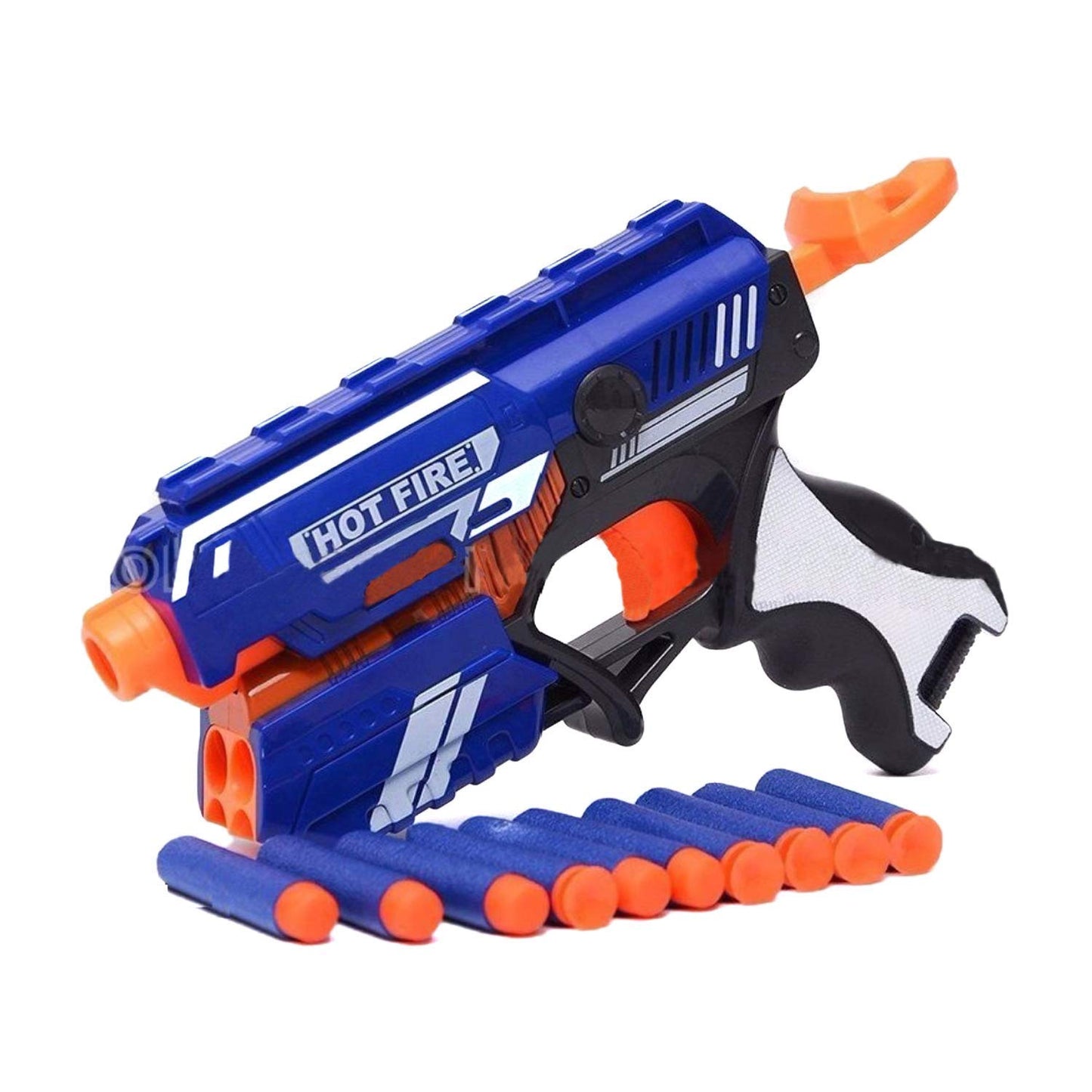 1551 Blaze Storm Hot Fire Soft Bullet Gun Toy with 10 Safe Soft Foam B –  Online se Sasta