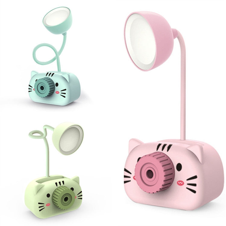 1362 4in1 Table Lamp Night Lamp with Pencil Sharpener Pen Stand Mobile Stand for Girls Boys (Battery not Required)